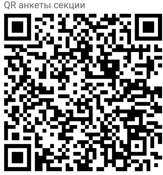 QR-код анкеты для записи в секцию шахмат РГГУ